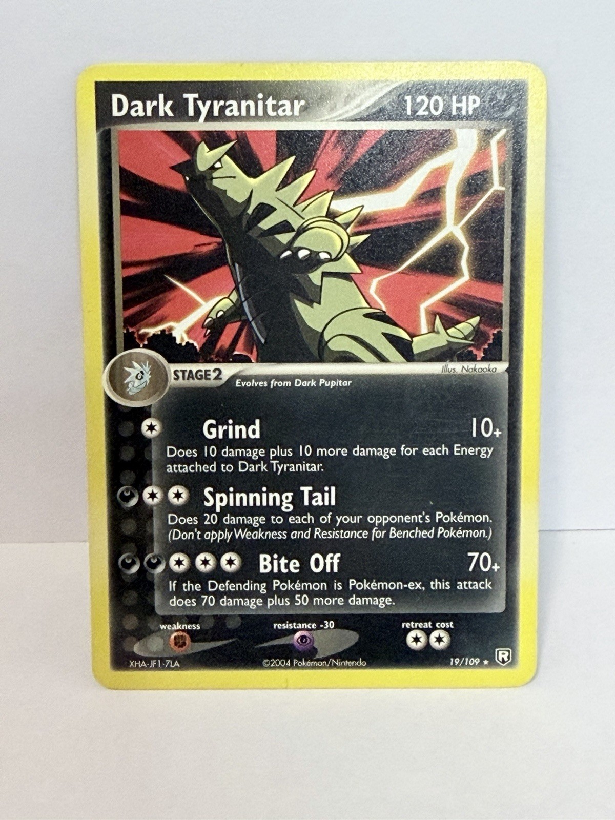 Pokemon TCG Dark Tyranitar 19/109 Team Rocket Returns Rare Regular 2004 EN