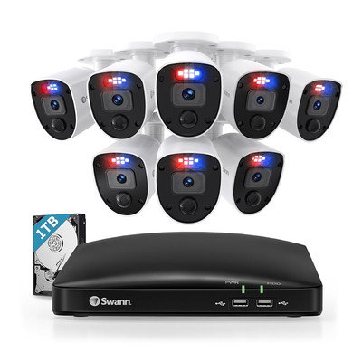 Swann Security System SWDVK-446804SL 未開梱 Swann Security System SWDVK-446804SL 未開梱 Swann防犯カメラ4台1TB
