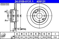 Disque de frein Mazda MX3