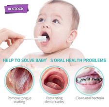 Baby Tongue Cleaner, Newborn Toothbrush, 48PCS Disposable Infant Toothbrush Clea