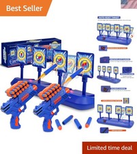 Digital Shooting Targets with 2 Foam Dart Toy Blaster, Kids Shooting Game Toy...