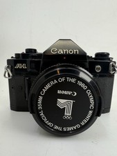 Near Mint Canon A-1 SLR Film Camera with New FD 50mm f1.4 Lens from Japan
