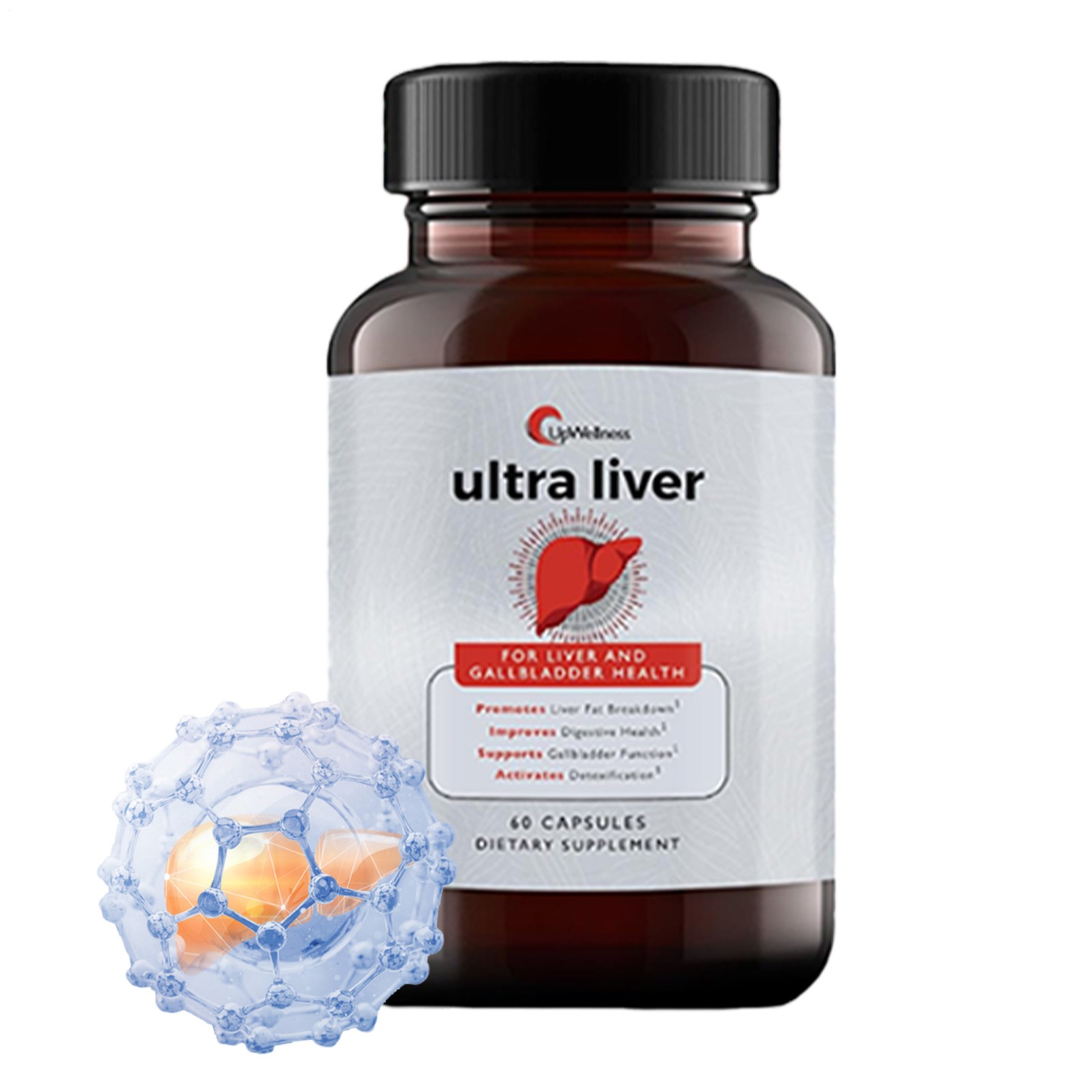 UpWellness Ultra Liver Supplement for Liver Health and Gallbladder Support