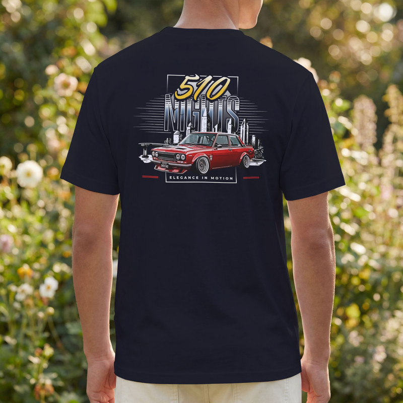 Datsun 510 *NIGHTS* Tee, S-3XL, Black, Short Sleve