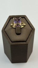 Ametrine 9ct Gold Ring , Vintage And Hallmarked , Yellow Gold