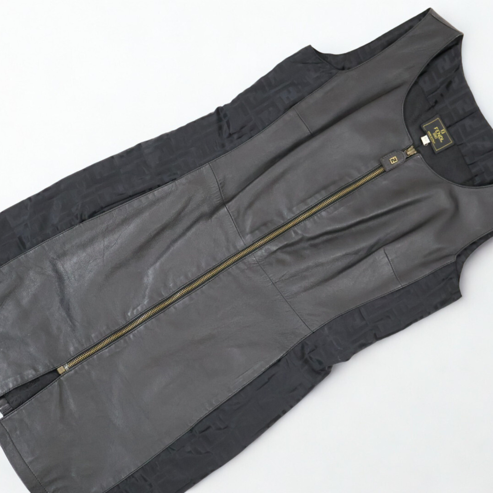 Fendi Leather Mini Dress