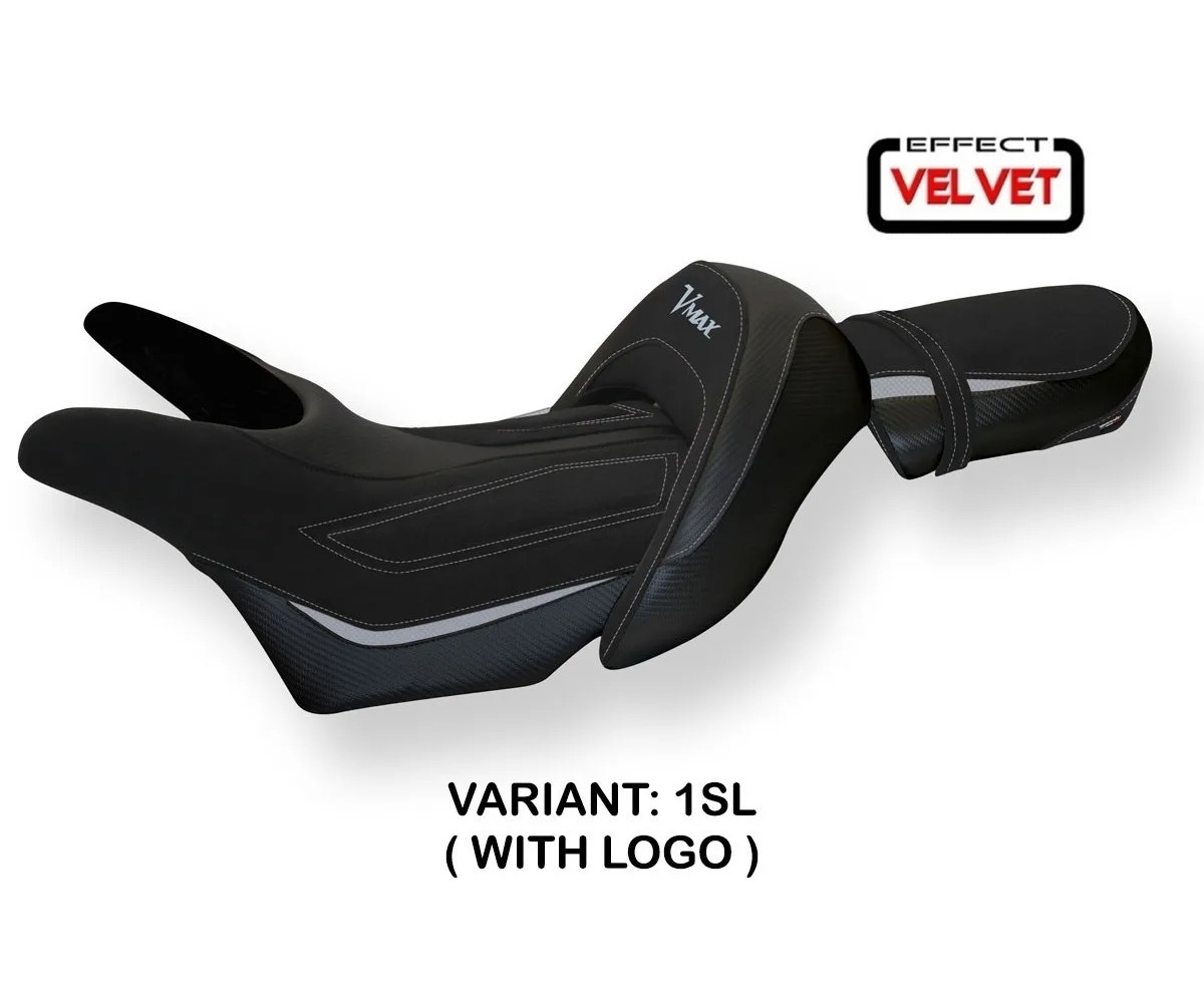 Seat saddle cover Odessa Velvet Silver () TPZ YAMAHA V-MAX 1700 2008 2017 1M2