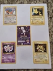 Set of 4 dif Black Star Promo WB Movie Pokemon Cards Pikachu, Dragonite, Mewtwo