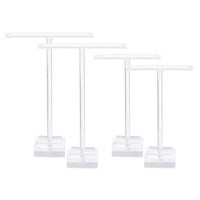 Ohrring PräSentationsstäNder, 4 StüCk Ohrringhalter Acryl Halsketten T-StäNder