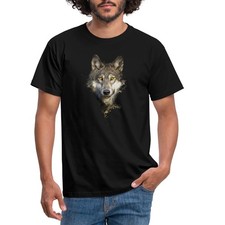 Wolf Motiv Einsamer Wolf Husky Outdoor Geschenk Männer T-Shirt