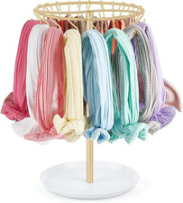 Headband Holder Hair Bow Organizer for Girls Metal Baby Headband Storage with 30