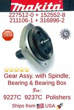 Makita 227512-0 Oem Gear Assy Bevel Gear Spindle Bearingbox For 9237c 9227c