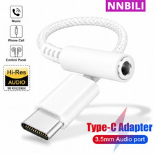 2Pcs USB-C Type C to 3.5mm AUX Headphone Jack Adapter For iPhone 17 16/Android