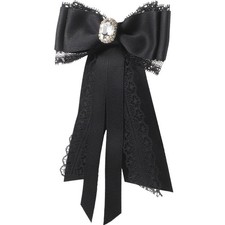 Clothes Brooch Brooches for Clothing Big Bow Tie Ribbon Shirt Accessories