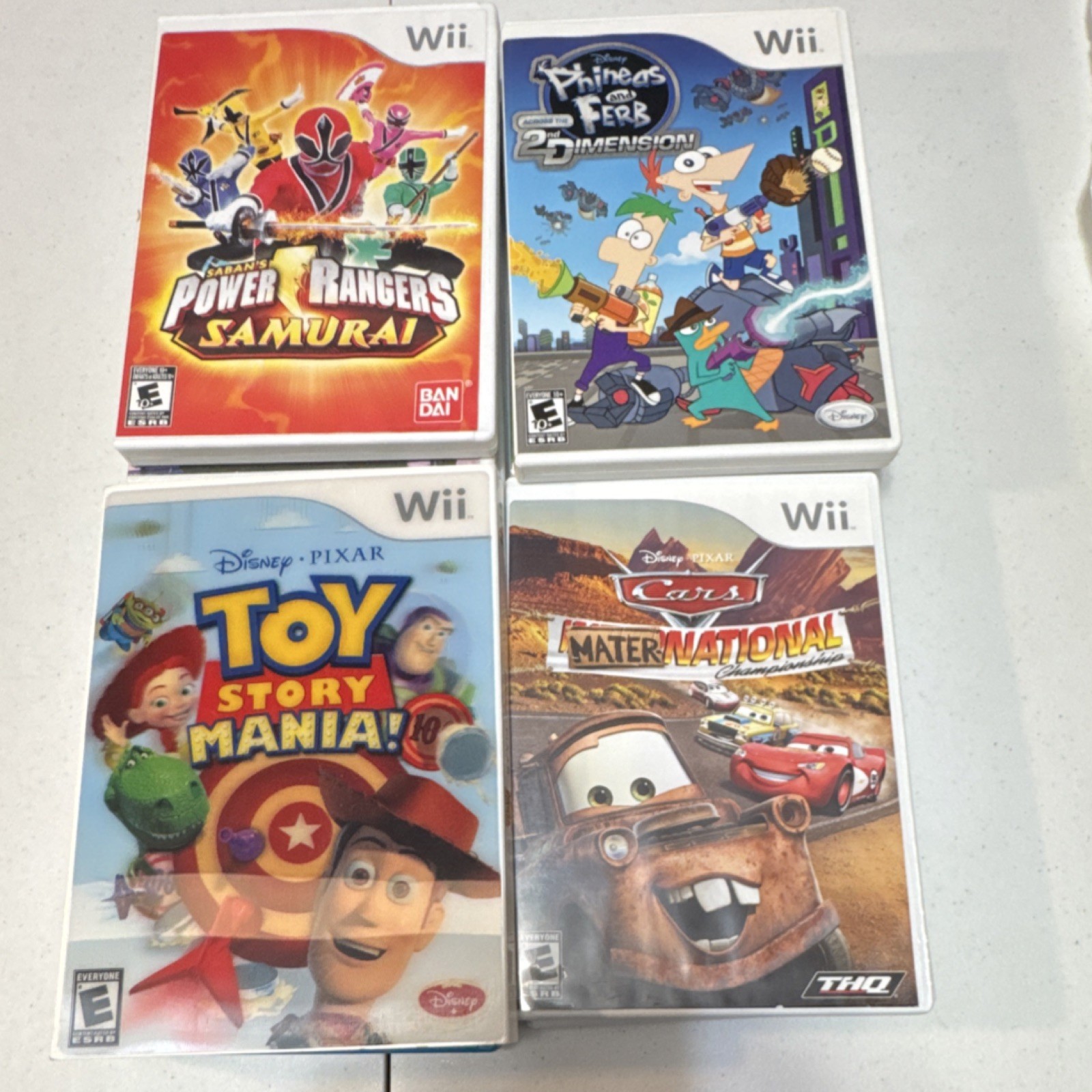 11. Disney Wii Game Lot - Power Rangers, Toy Story, Animal Crossing