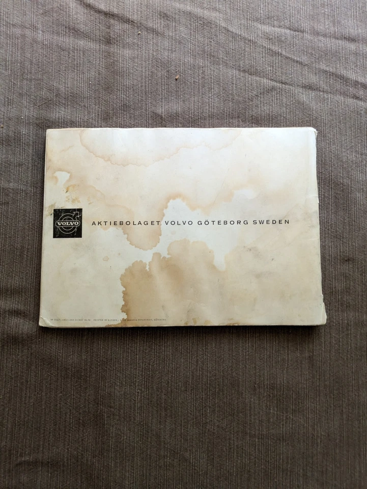 1971 VOLVO 142 144 СЕРИИ ОРИГИНАЛЬНОЕ РУКОВОДСТВО ПОЛЬЗОВАТЕЛЯ / ' 71 ВЛАДЕЛЕЦ ИНСТРУКЦИЯ КНИГА - Изображение 2 из 4