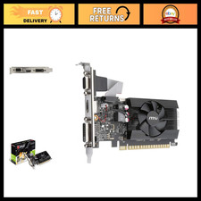 2GB Low Profile Graphics Card for Gaming, HDMI/VGA/DVI, DirectX 12, OpenGL 4.5