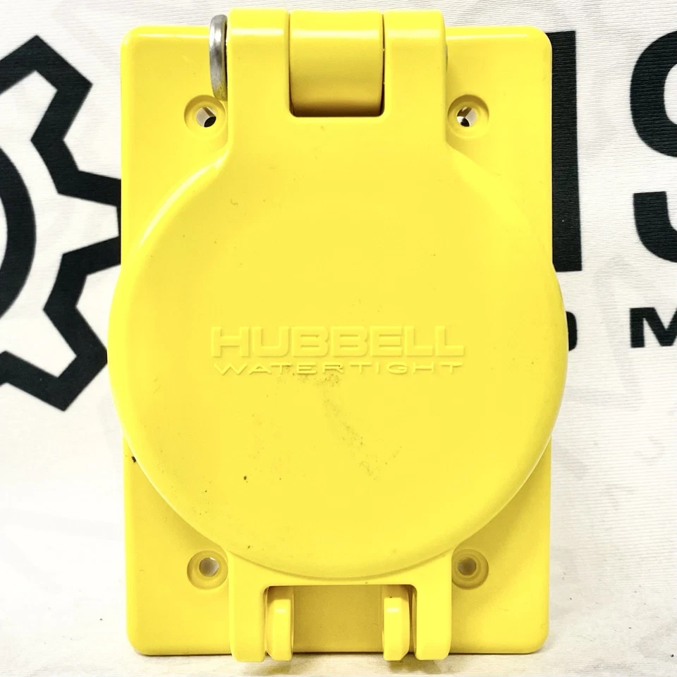 Hubbell HBL67W76 Watertight Receptacle NEMA L16-20 20A 480V 3P/4W Industrial - Image 3 of 4