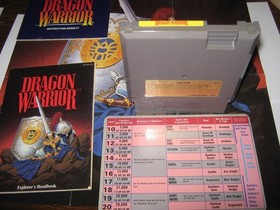 Dragon Warrior (Nintendo NES, 1989) Rare Maps- Hand Book - Card - Poster - Nes