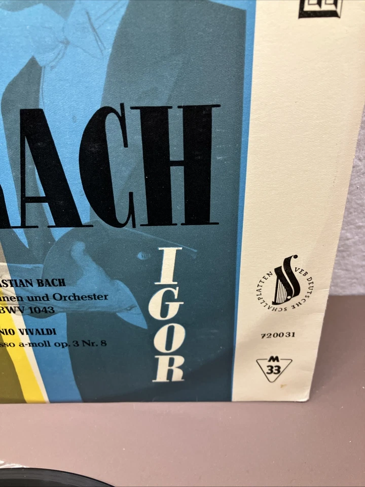 DAVID UND IGOR OISTRACH J.S.Bach & A. Vivaldi / DDR 10"EP 1964 ETERNA 720031 - Bild 3 von 4