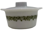 Vtg Pyrex Spring Blossom (Large Flowers) Butter Tub & Lid