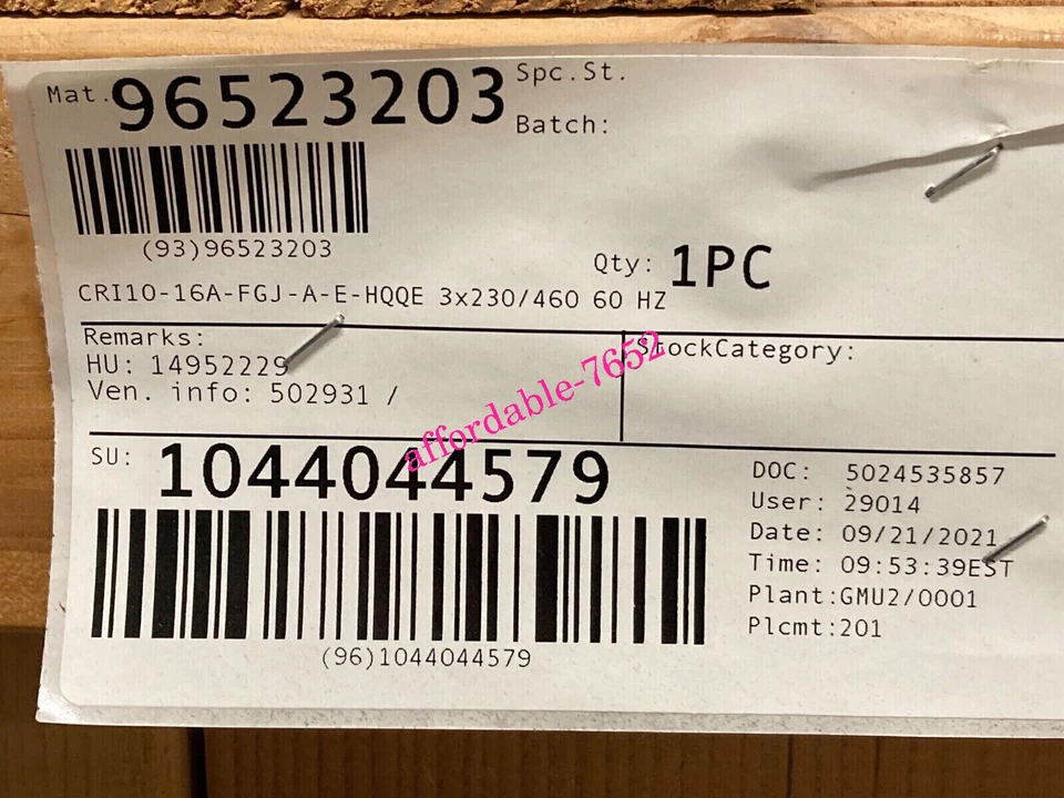 NEW Grundfos Pump 15Hp 96523203 CRI10-16 A-FGJ-A-E-HQQE DHL or FedEX - Image 2 of 2