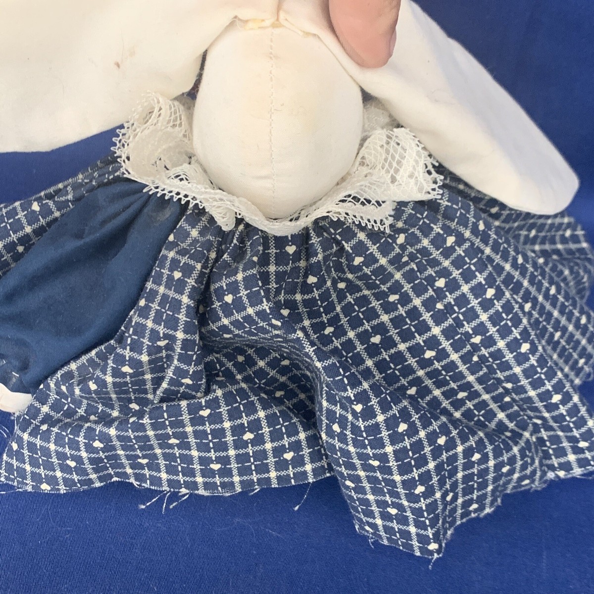 Vintage ONE OF A KIND Rabbit Bunny Raggedy Ann Rag Doll CUTE 9