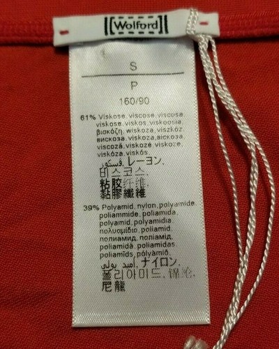 WOLFORD Bilbao Sin Mangas Cuello Cuchara Con Detalle Corbata Espalda Rojo Vestido Talla Pequeña - Imagen 5 de 6