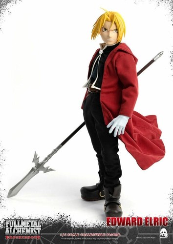 FULLMETAL ALCHEMIST - Brotherhood - Edward Elric 1/6 Action Figure 12" ThreeZero - Foto 8 di 13