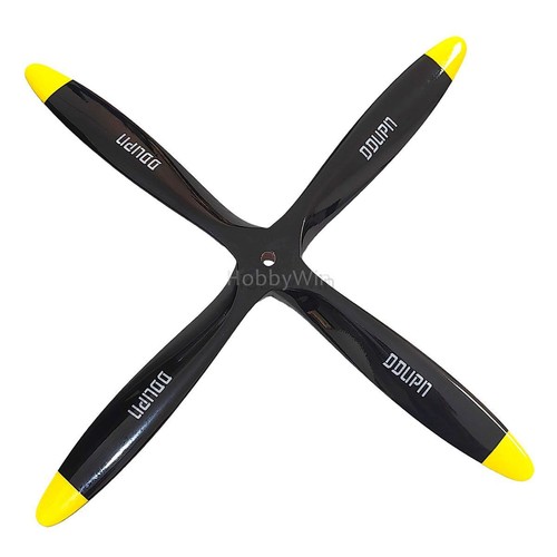 4 Blades 18x10 Engine Wood Propeller Black for Nitro Gasoline RC Model Airplane - Picture 5 of 8
