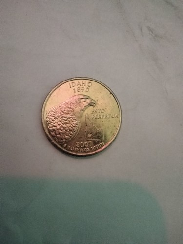 2007 Gold Plated Idaho Quarter - Picture 2 of 2