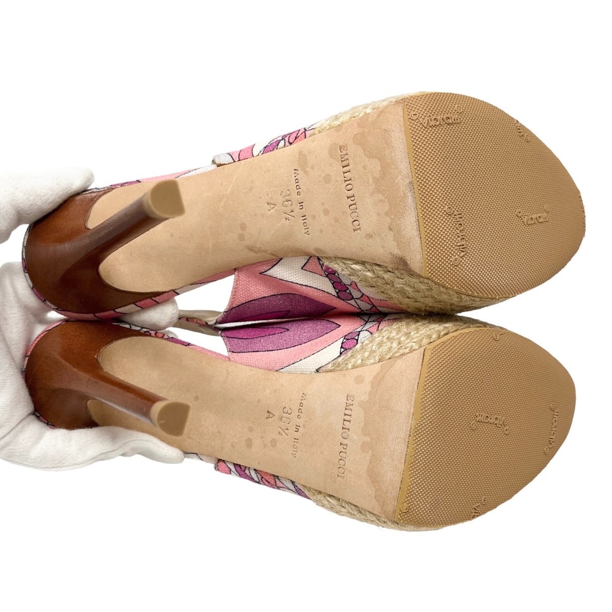靴 EMILIOPUCCI Emilio Low Heel Embroidered Sandals – PUCCI Online Store