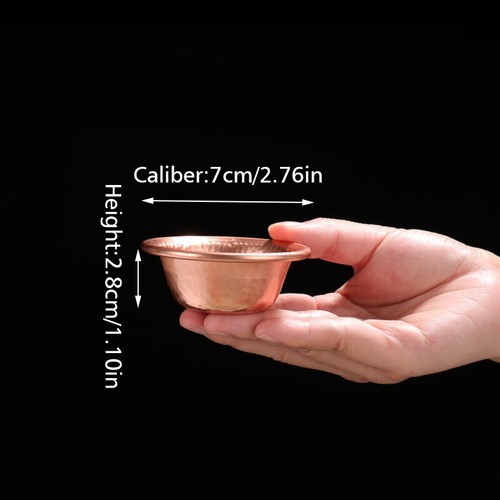 Pure Copper Buddhist Supplies Religious Jewelry Dish Water Bowl Incense Burner - Picture 11 of 15