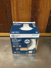 Commercial Electric 4” LED Color Changing Recessed Kit, #CER407943K50WH.   KQ307