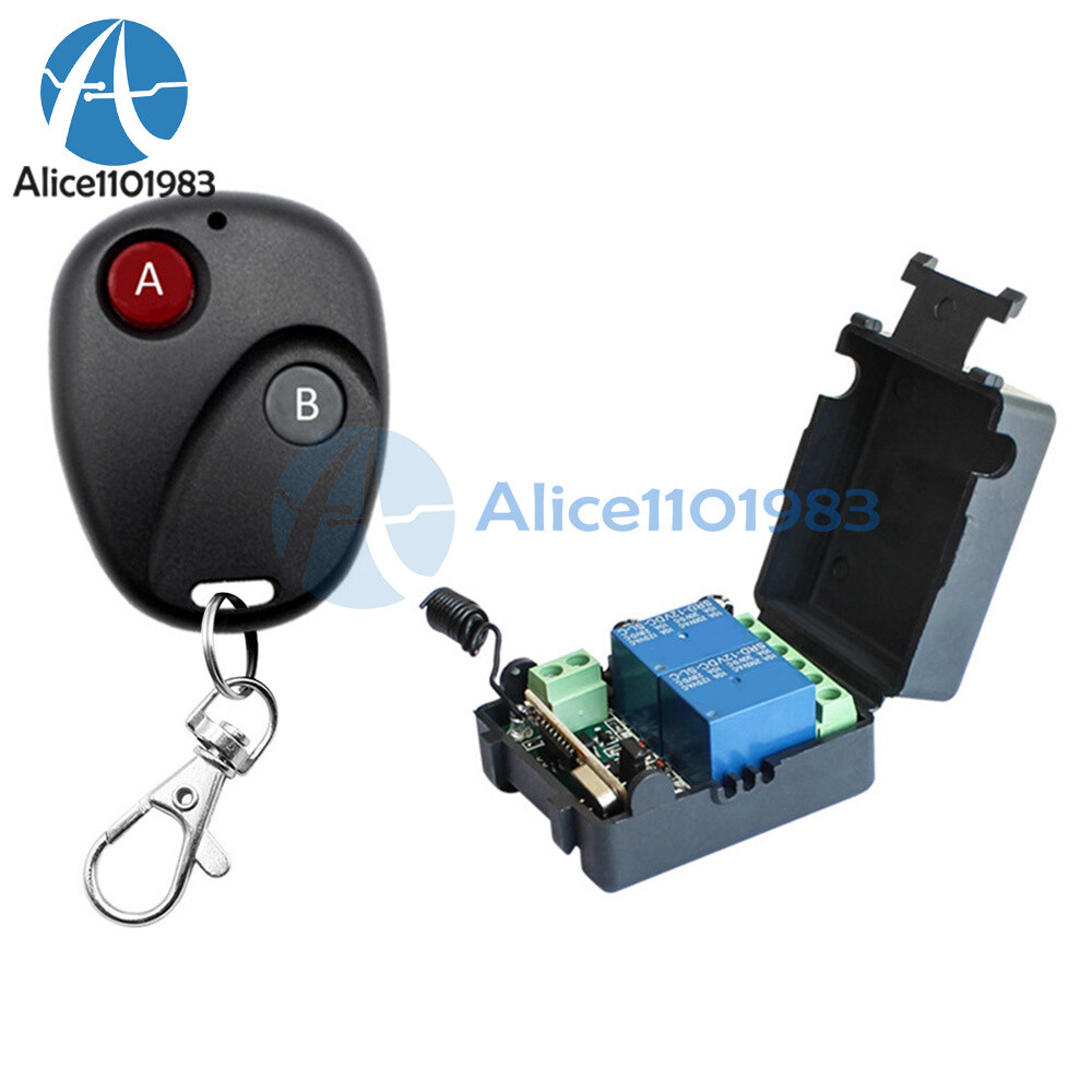 8 Channel 433Mhz RF Remote Control Relay - DC 12V For Garage Door, Lights, Fans