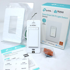TP-LINK Kasa Smart Wi-Fi Light Dimmer Switch HS220, White OPEN BOX