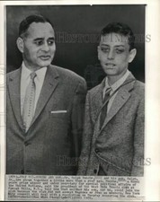 1959 Press Photo Dr. Ralph Bunche & son, Ralph Jr., in New York - piw13034