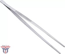 12" BBQ Grill Tweezer Long Food Tongs Kitchen Chef DIY Tool Stainless Steel