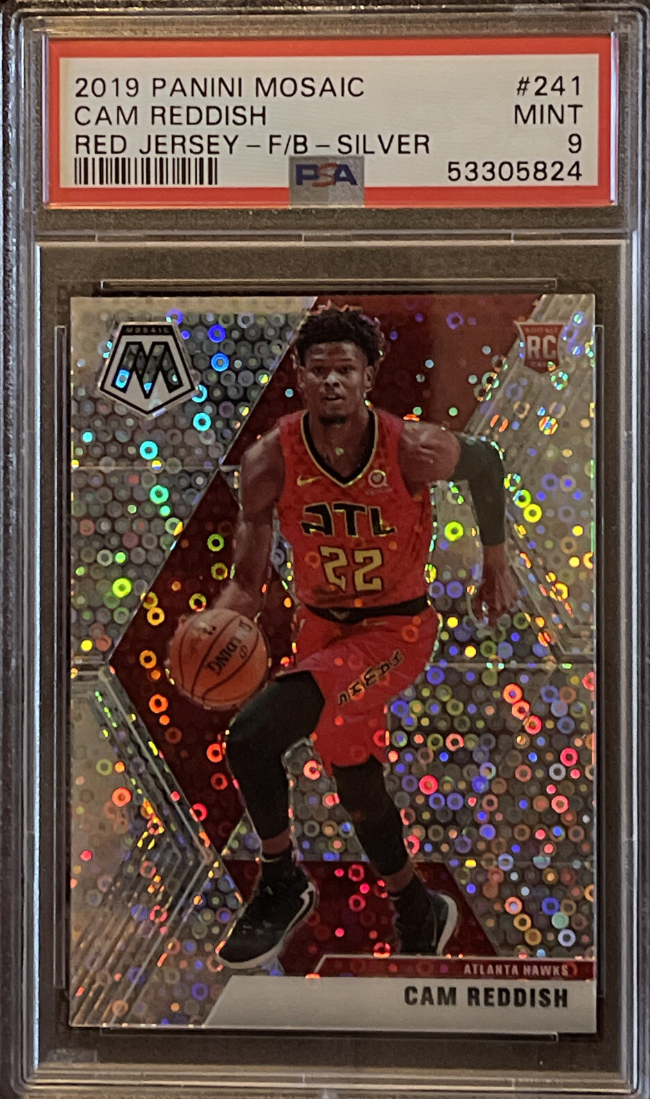2019 Panini Mosaic CAM REDDISH Fast Break SILVER #241 PSA 9 MINT Rookie