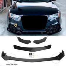 4x Front Bumper Lip Spoiler Lower Splitters Glossy Black For Audi A3 A4 A5 A6 A7 4x Front Bumper Lip Spoiler Lower Splitters Glossy Black For Audi A3 A4 A5 A6 A7