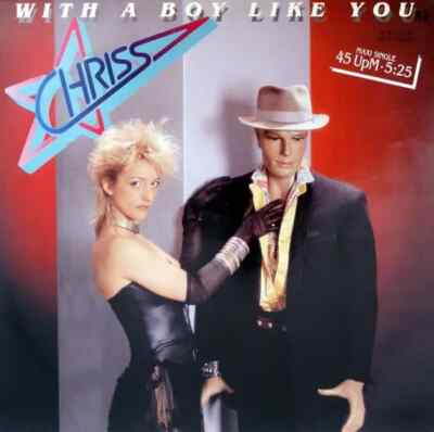 Chriss With A Boy Like You Vinyl Single 12inch NEAR MINT Transparent