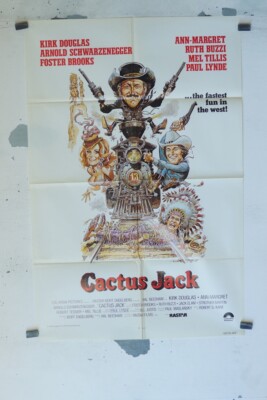 CACTUS JACK MOVIE POSTER ORIGINAL VINTAGE (70X100) KIRK DOUGLAS, ARNOLD  SCHWARZ | eBay
