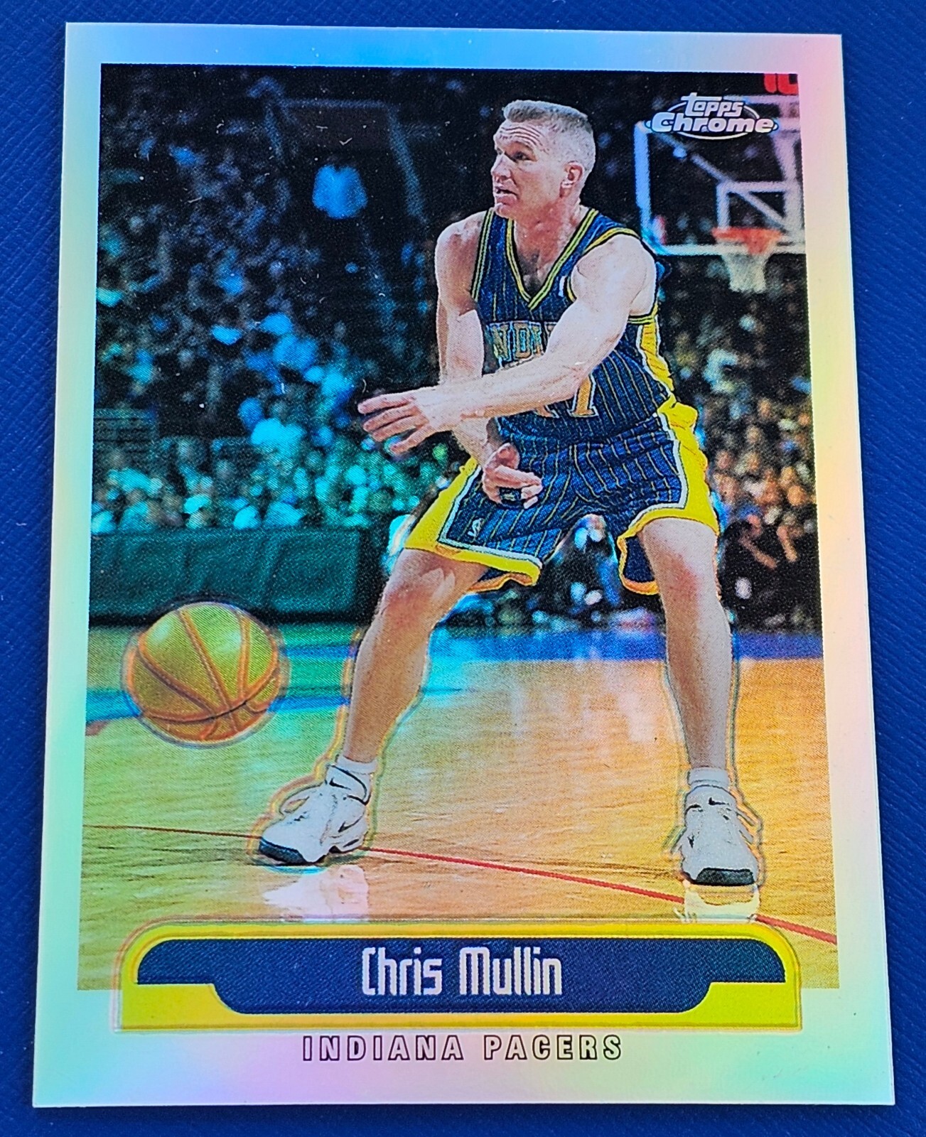 1999-00 Topps Chrome Chris Mullin #123 Refractor Golden State Warriors HOF