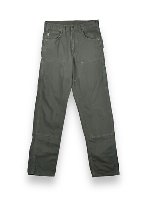 パンツ Used Carhartt DoubleKnee Carpenter Pants Carhartt Double Knee Flannel Lined Brown Carpenter Pants