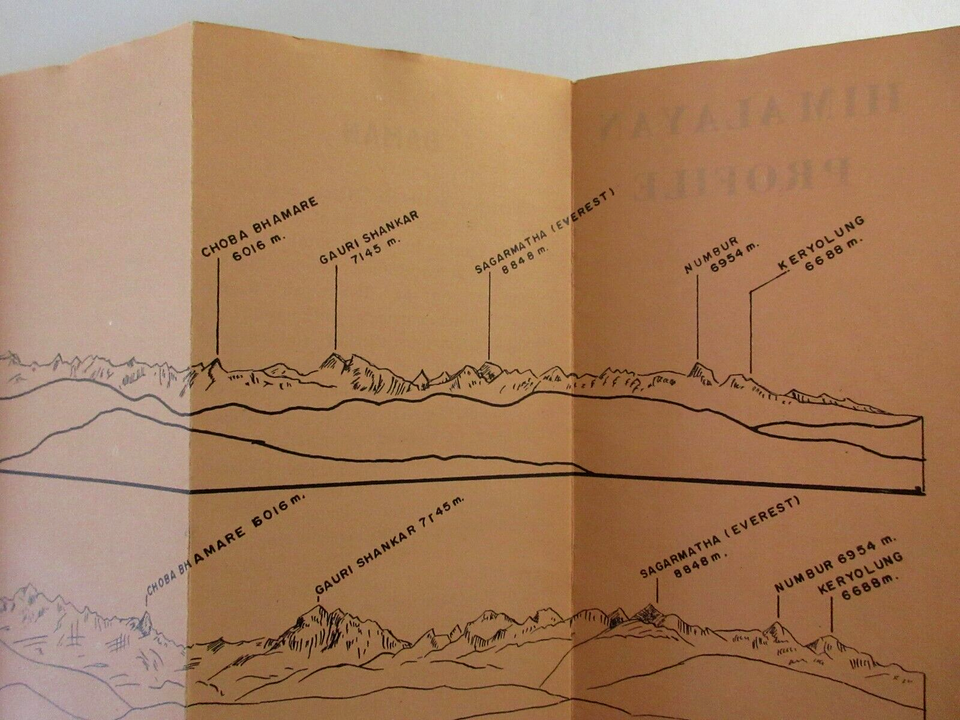 Vintage Mount Everest Lodge Mountain Climbing Himalayas Travel Brochure