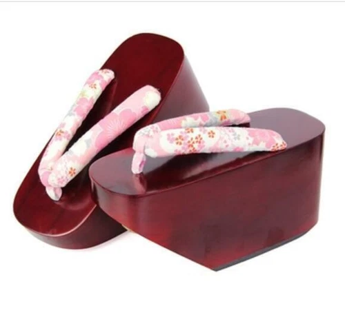 Damenschuhe Maiko Geisha Kagamine Len japanischer Okobo Geta Clog Kimono Cosplay TQ - Bild 20 von 22