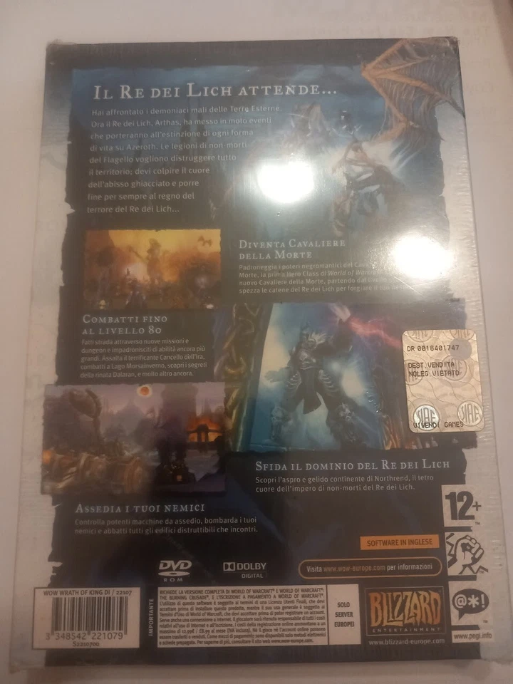 WORLD OF WARCRAFT WRATH OF THE LICH KING ESPANSIONE PC BLIZZARD - Immagine 2 di 2