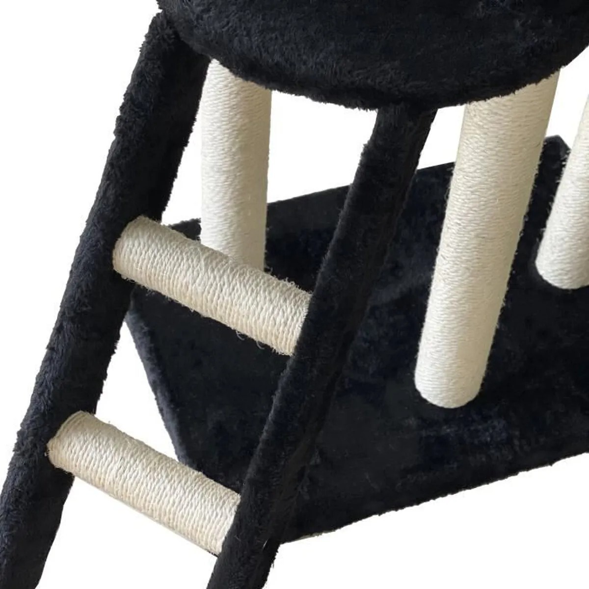 Arbre à chat à plusieurs niveaux avec griffoirs et niche douillette - 4