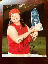 Christina Kim LPGA golfeuse photo dédicacée 8 x 10 couleur avec certificat d'authenticité