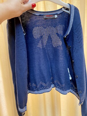 Catimini Girls Navy Cardigan, size